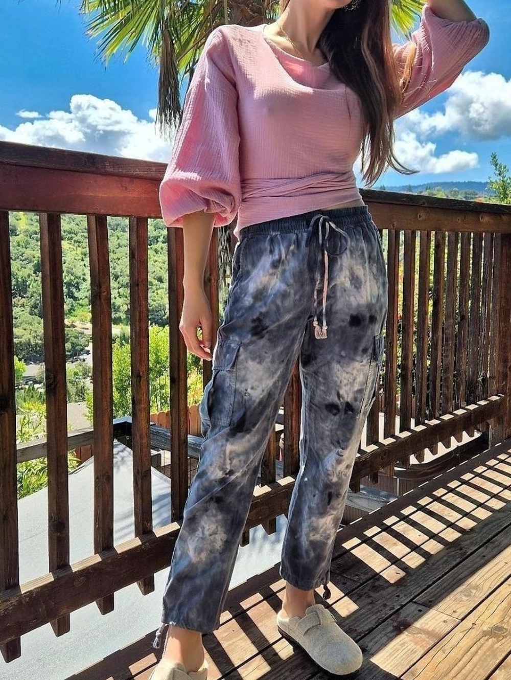 Anthro x Sanctuary tie-dye Cargo pants 🖤